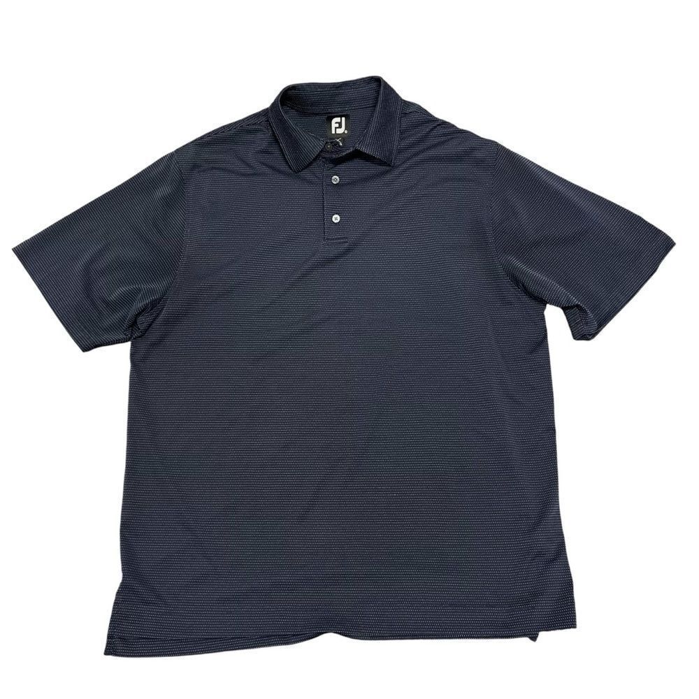 Footjoy micro print polka dot golf performance polo men's XL